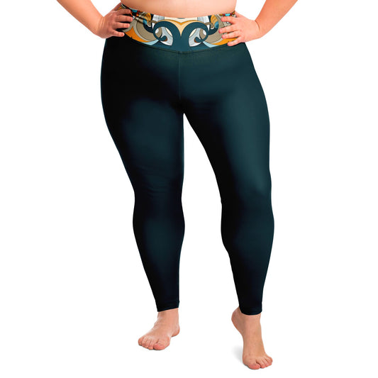 Blue Peru Leggings
