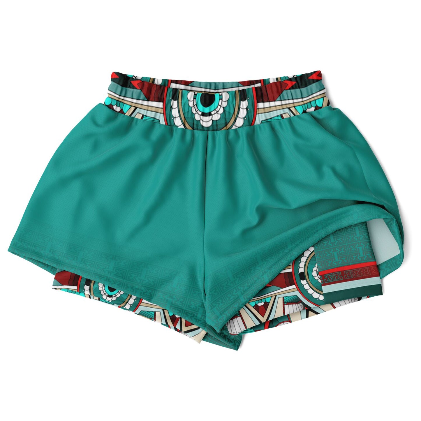 Fluorescyan 2-in 1 Shorts