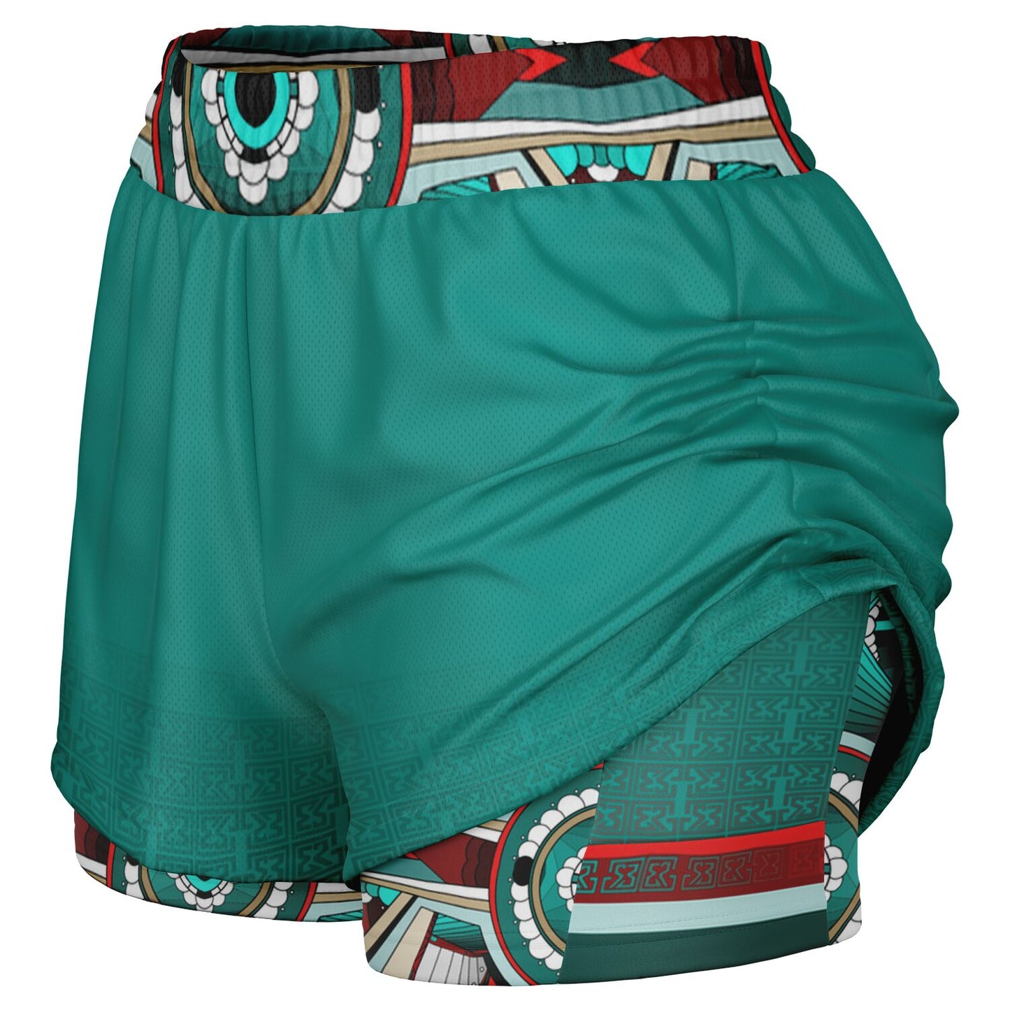 Fluorescyan 2-in 1 Shorts