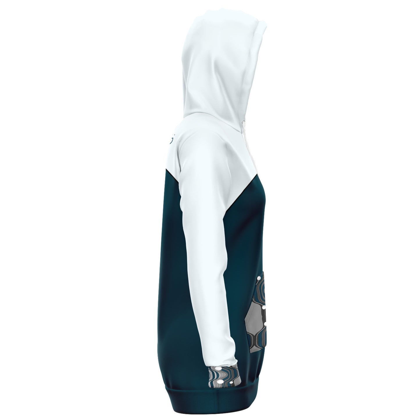 Snow Blue Hoodie Dress