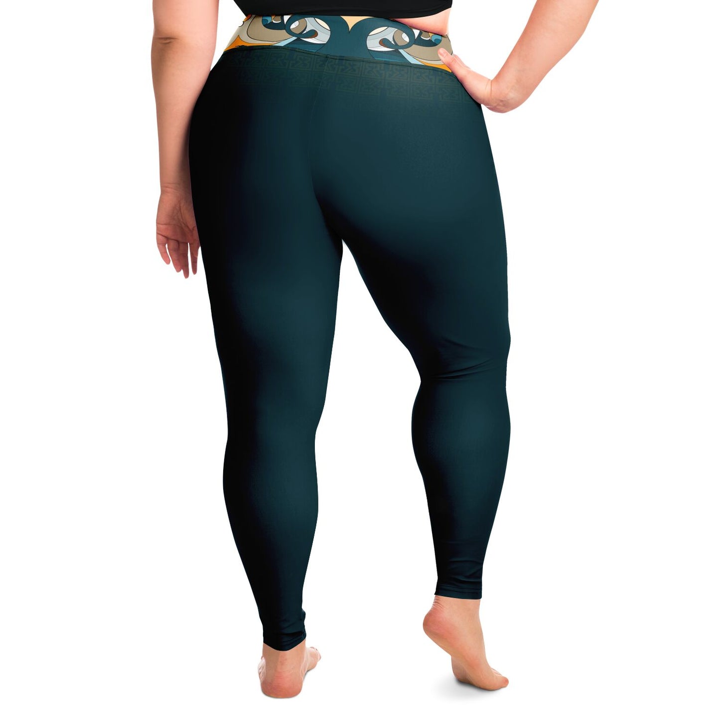 Blue Peru Leggings