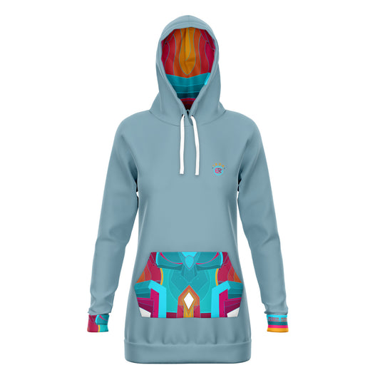 Bali Bleu Hoodie Dress