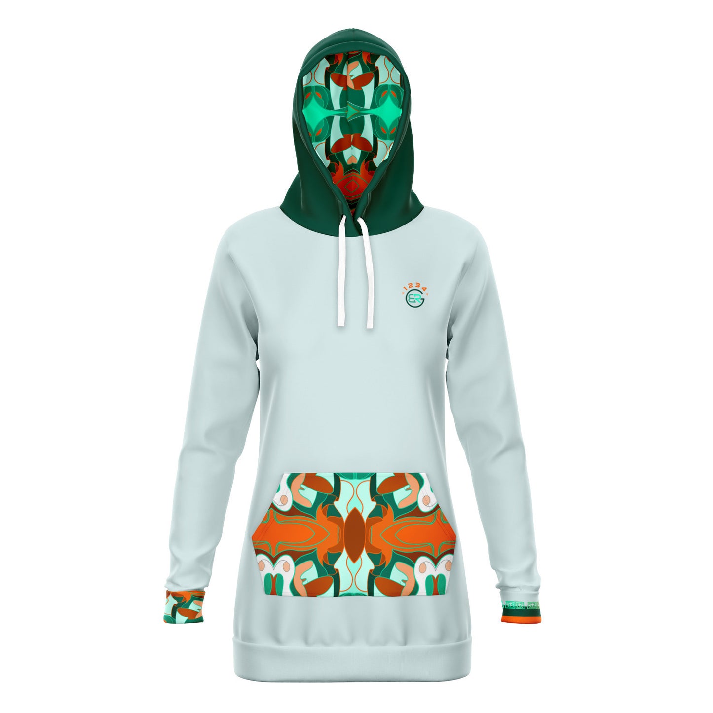 Merveilli Vert Hoodie Dress