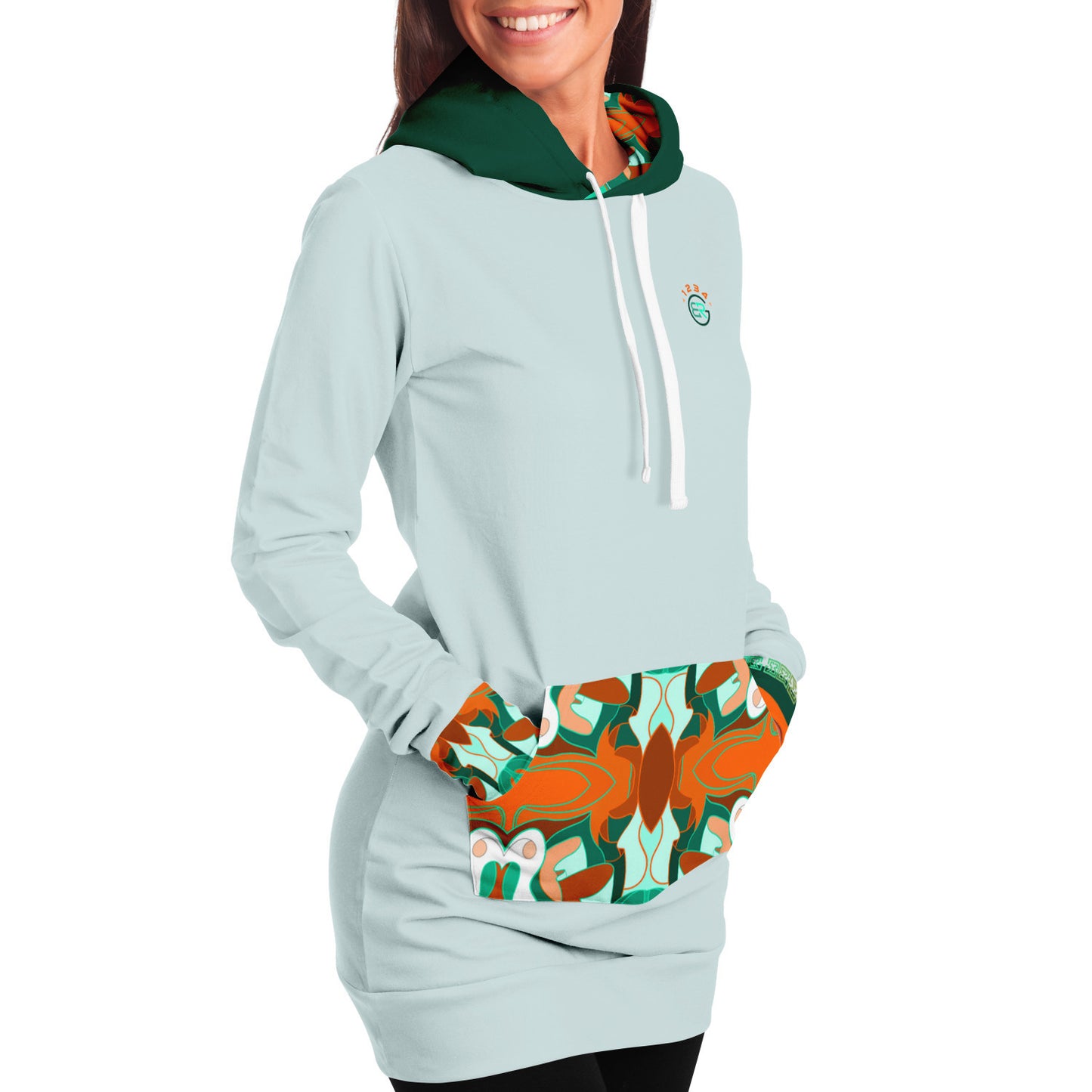 Merveilli Vert Hoodie Dress