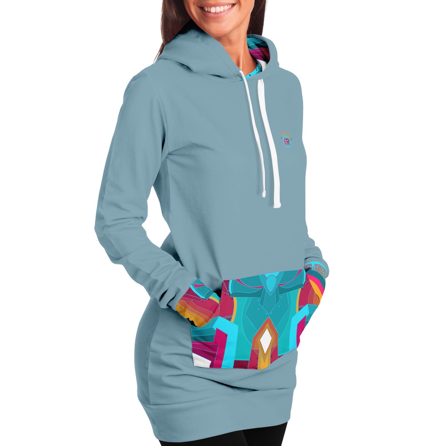 Bali Bleu Hoodie Dress