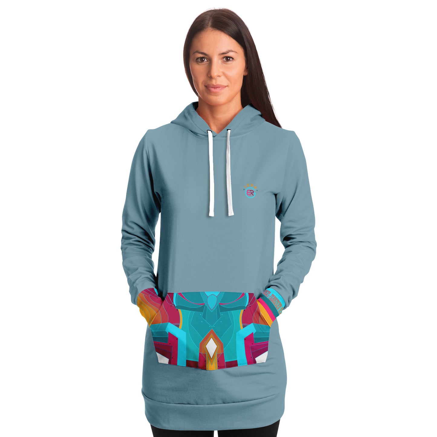 Bali Bleu Hoodie Dress