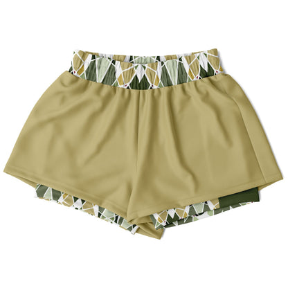 Women’s Bronze Green 2-in 1's