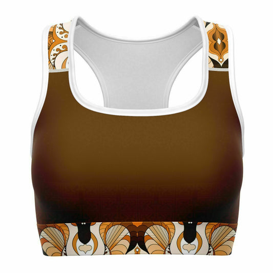 Grizleir Beige Sports Bra